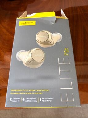 Jabra Elite 75t True Wireless Earbuds - Gold